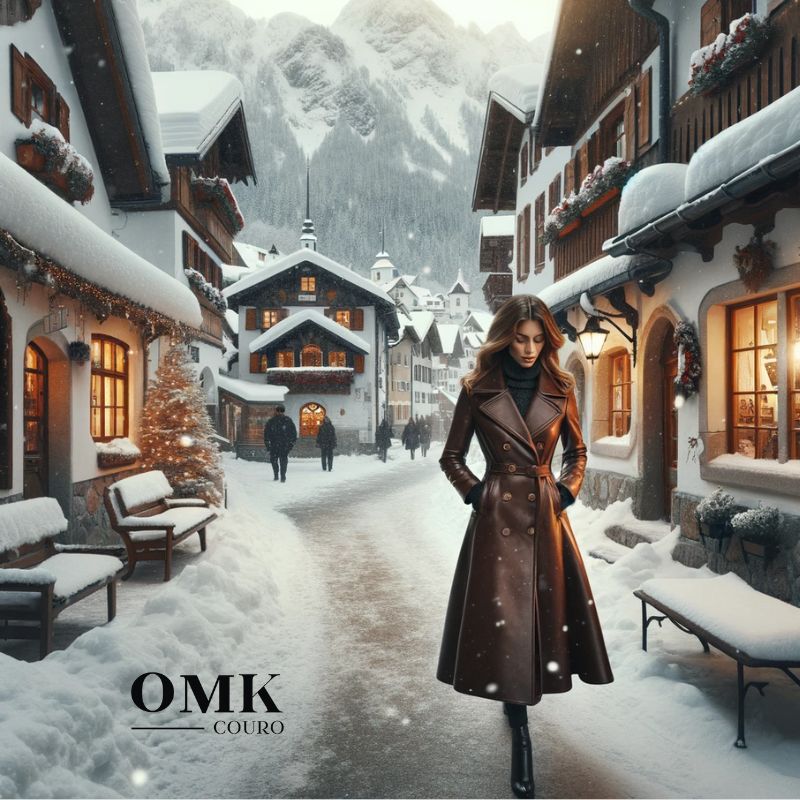 Indo viajar final de ano para um páis frio? Não deixe de levar junto um modelo OMK Couro