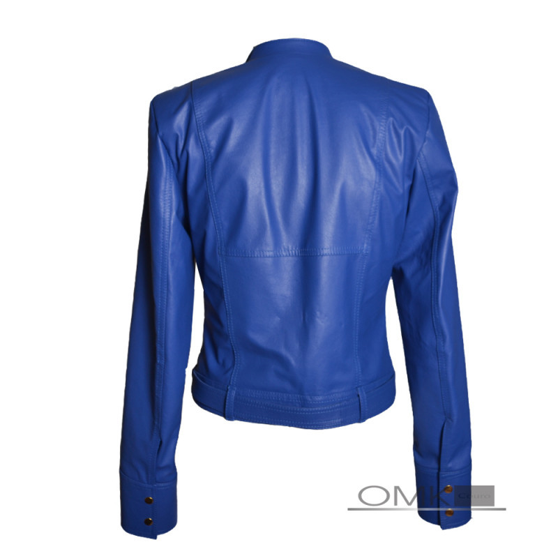 Jaqueta feminina shop azul royal