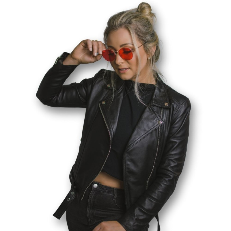 Jaqueta de Couro Feminina Perfecto Ref. 654