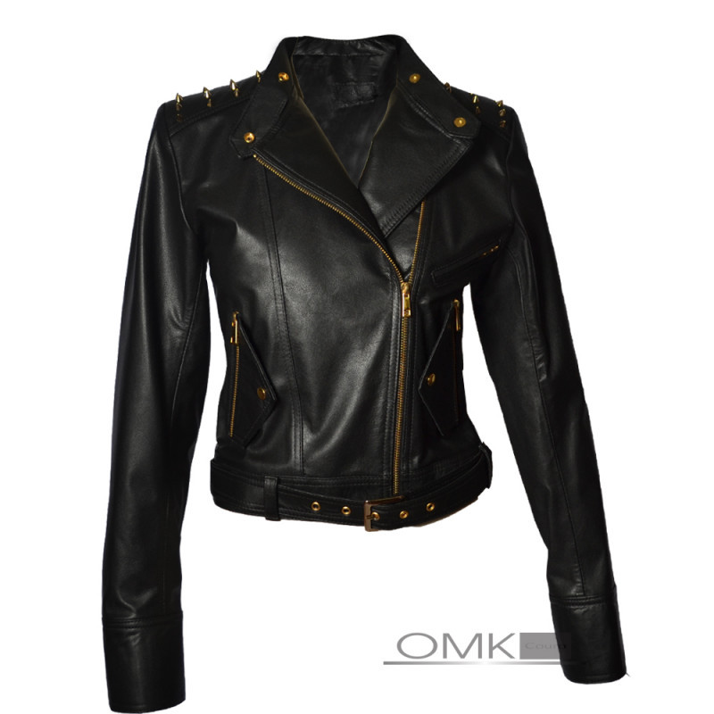 Jaqueta de couro best sale omk