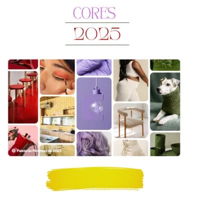 Paleta do Pinterest de 2025: as cores-tendência do ano
