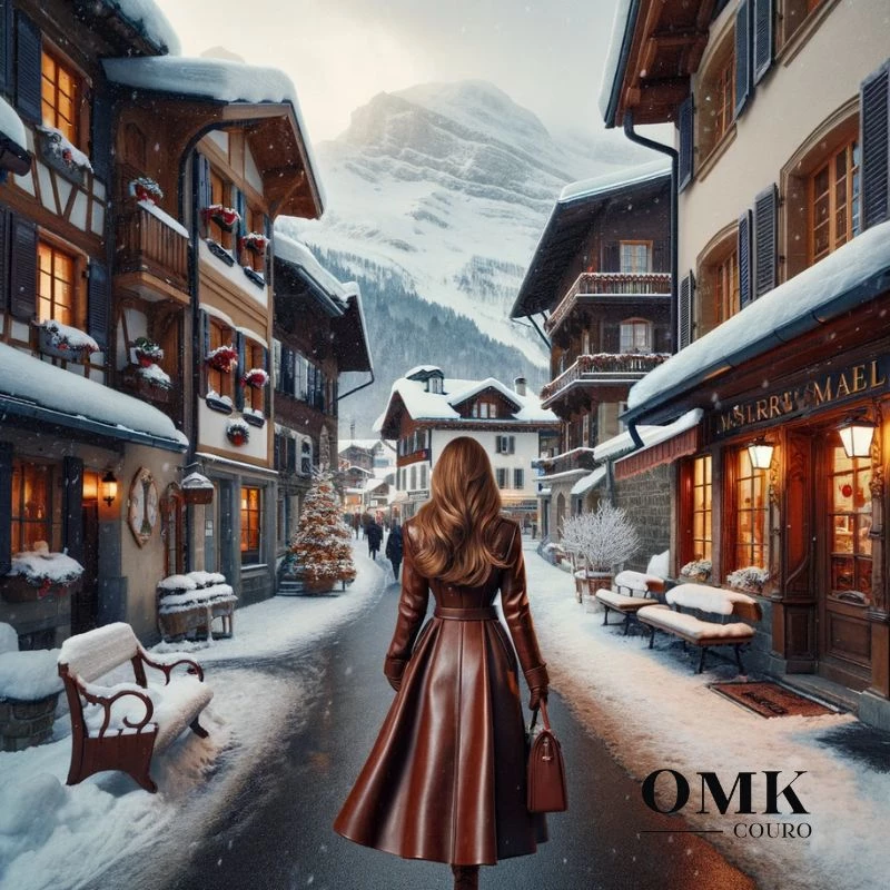 Indo viajar final de ano para um páis frio? Não deixe de levar junto um modelo OMK Couro