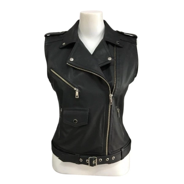 Colete de Couro Feminino ref.362