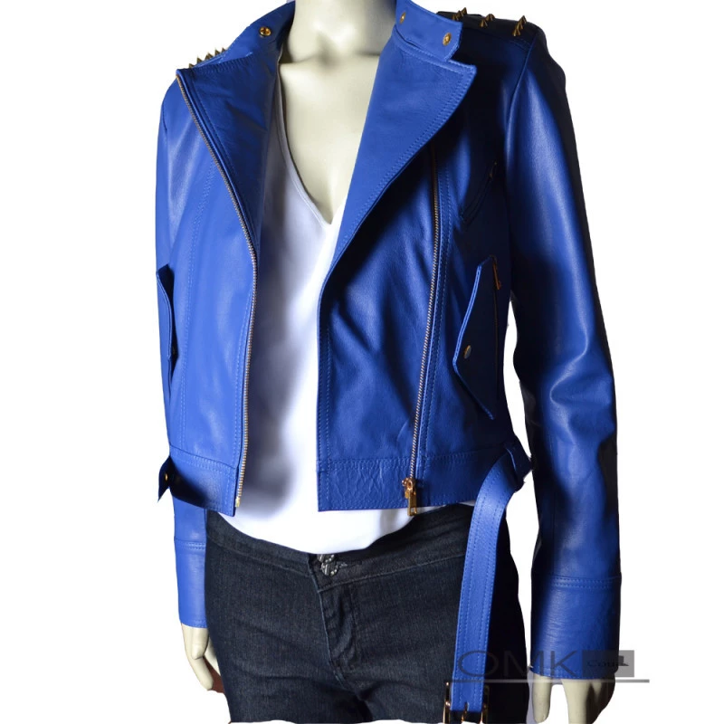 Jaqueta Com Spikes Feminina Jaqueta De Couro Feminina Perfecto 653