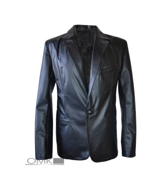 Blazer em couro masculino