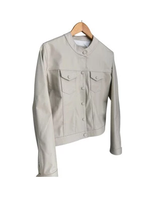 Jaqueta de couro Off whitte REF 933