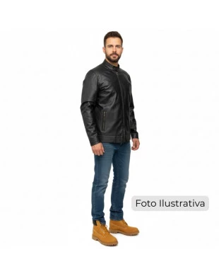 Jaqueta OMK Couro Masculina