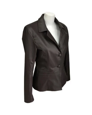 Blazer feminino couro