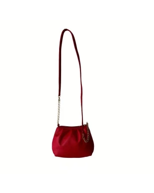 Bolsa em Couro 048-Vermelho