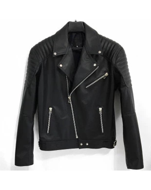 Jaqueta de couro OMK masculina