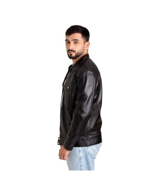 Jaqueta omk couro masculina