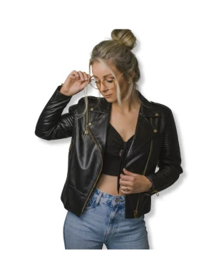 jaqueta omk couro pelica