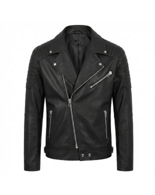 Jaqueta de couro OMK masculina