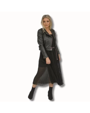 jaqueta perfecto omk couro