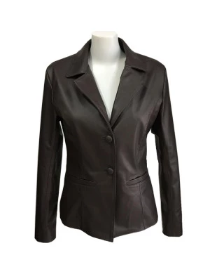 Blazer feminino couro