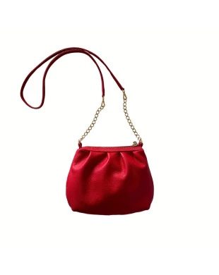 Bolsa em Couro 048-Vermelho