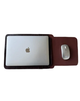 capa para notebook em couro