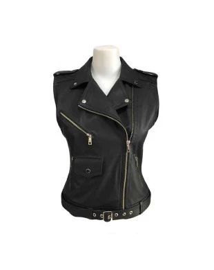 Colete de Couro Feminino ref.362