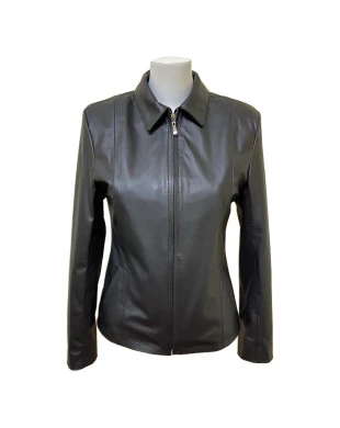 Jaqueta de couro feminina