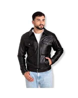 Jaqueta omk couro masculina