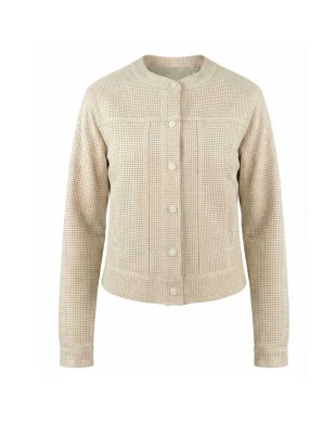 Jaqueta Pelica Vazada Off White 933 