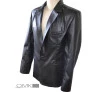 Blazer em couro masculino