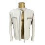 Jaqueta OMK Couro Off White