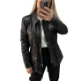 Parka em couro OMK