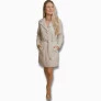 Sobretudo OMK Couro Off White