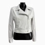 jaqueta em couro branca omk