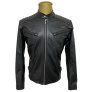 jaqueta de couro masculina omk