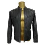 jaqueta de couro masculina omk