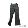 Calça Flare em couro