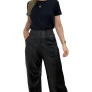 Calça wide leg couro Omk