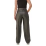 Calça wide leg couro omk