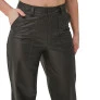 Calça wide leg couro omk