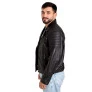 Jaqueta de couro OMK masculina