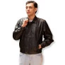 Casaco de Couro Masculino Bomber Ref.920