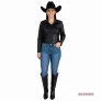 Jaqueta de couro cropped com franjas