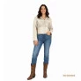 Jaqueta de Couro Cropped com franjas Off White 