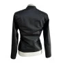Jaqueta de couro biker feminina