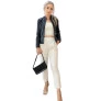 Jaqueta de couro biker feminina
