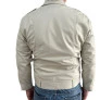 Jaqueta OMK Couro Perfecto Off White