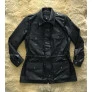 Parka masculina em couro