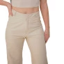 Calça wide leg couro Omk